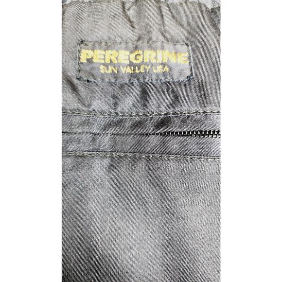 VTG 80s Peregrine Nylon Ski Snow rain Pants Sz Large Advantage 1000 Black USA - Picture 9 of 12